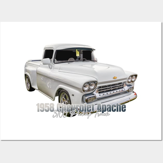 1958 Chevrolet Apache 3100 Pickup Truck Wall Art by Gestalt Imagery